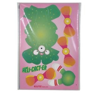 Klutz Kids Paper Craft Toy 3D Punch Out Fold-up Characters Heli-Cact-er